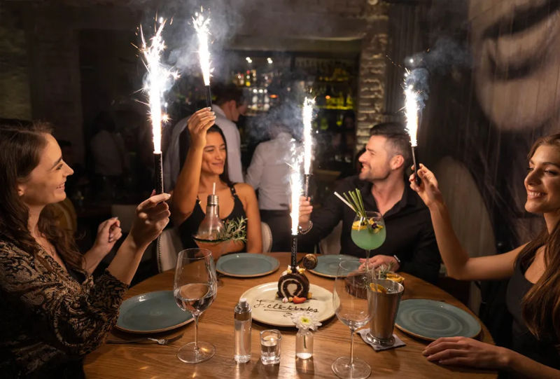 celebración de cumpleaños en RosaNegra Polanco