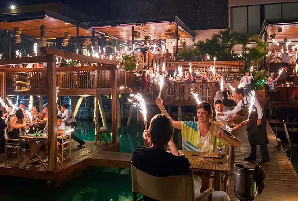 celebración de cumpleaños en Rosa Negra Cancún