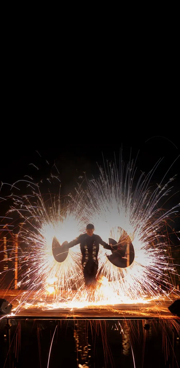 Live fire show