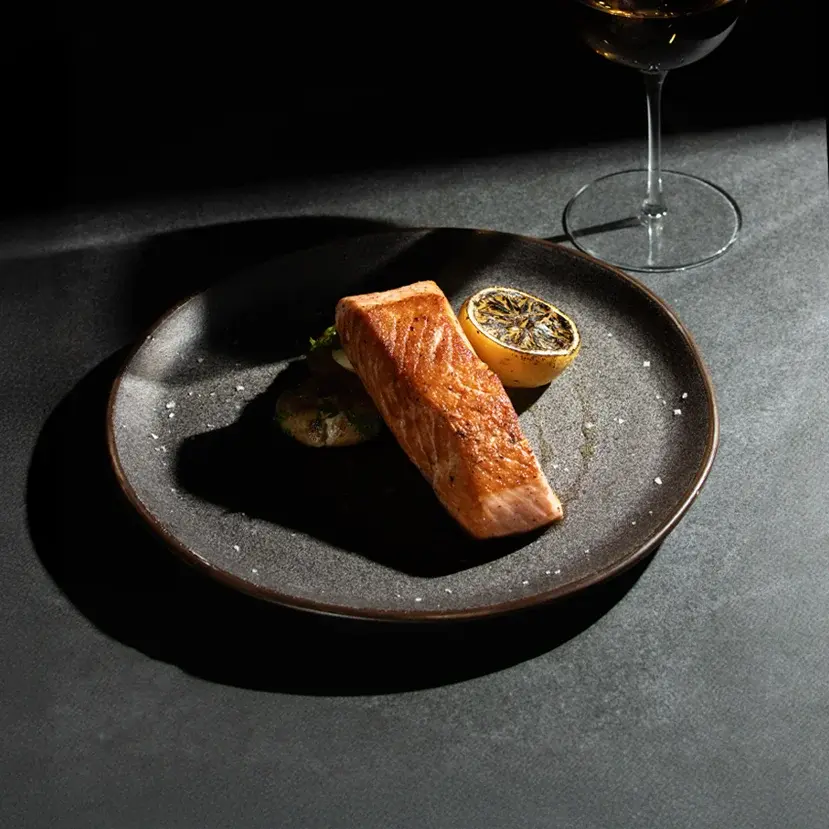 Smoked salmon from Rosa Negra Restaurant Cancun