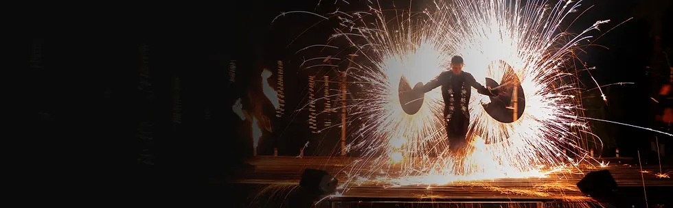 Live fire show at Rosa Negra Cabo